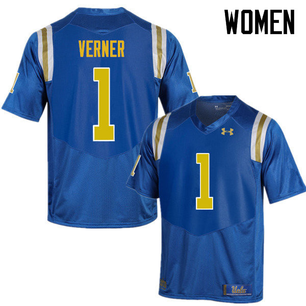 Women #1 Alterraun Verner UCLA Bruins Under Armour College Football Jerseys Sale-Blue